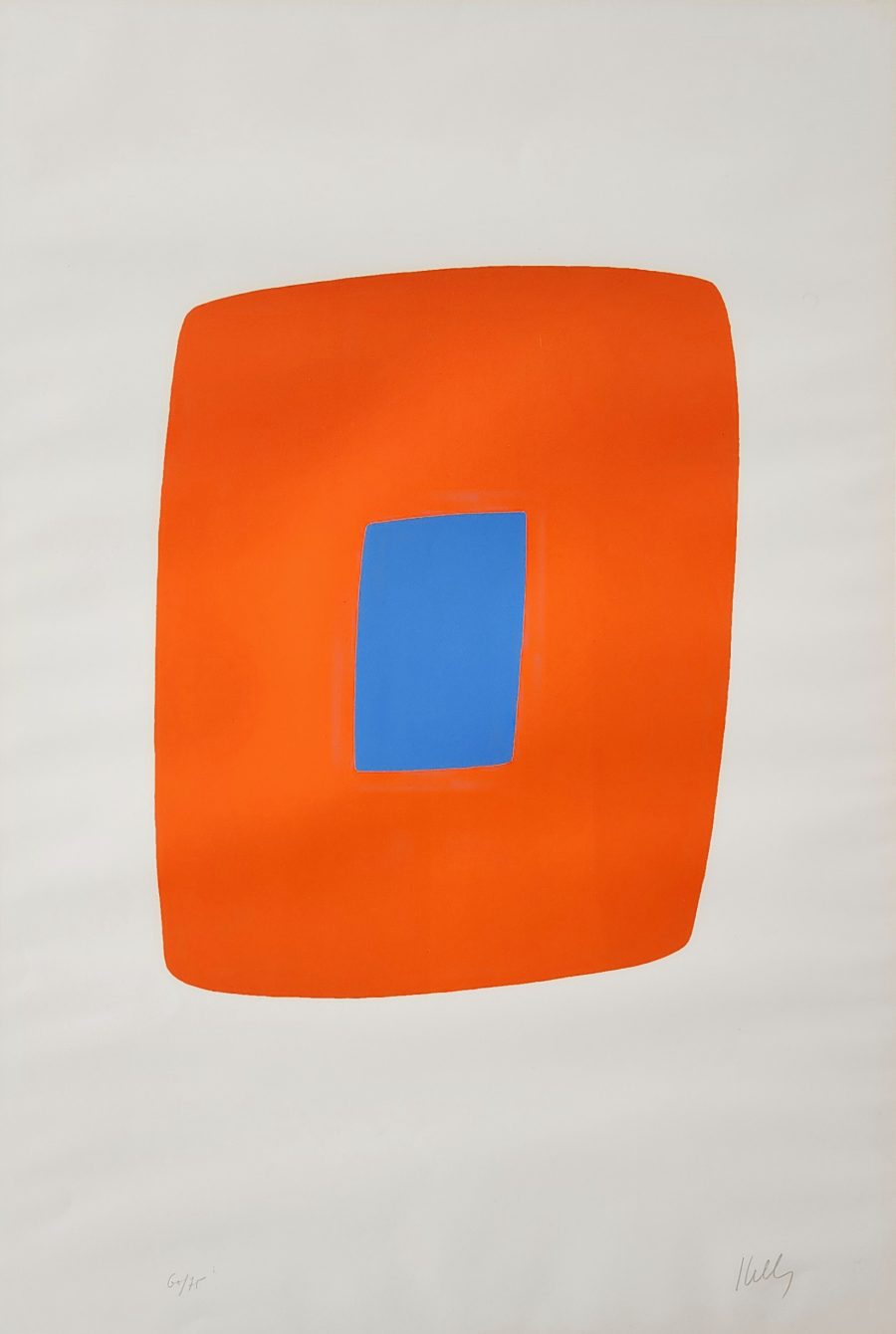 Orange with Blue