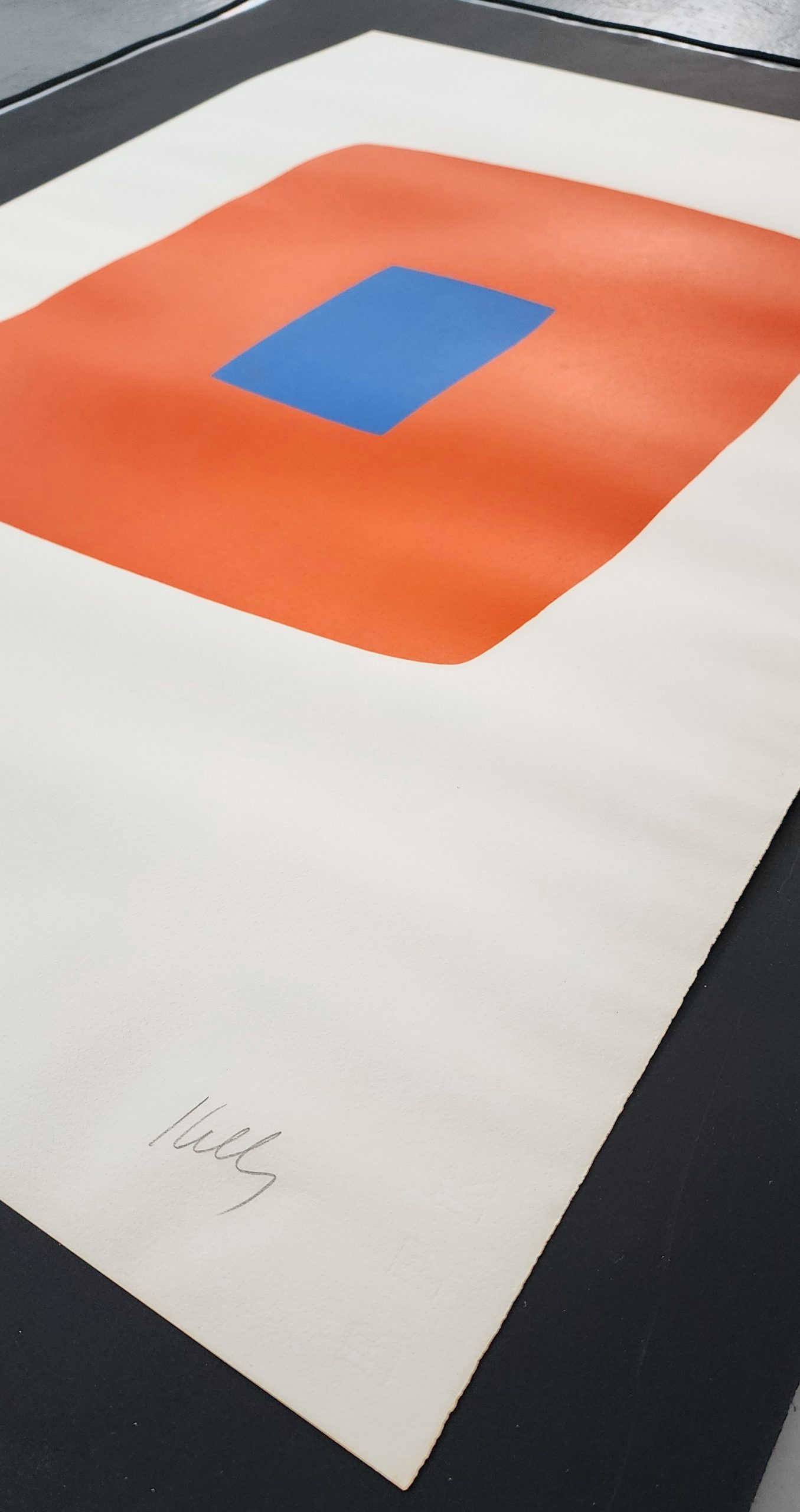 Orange with Blue