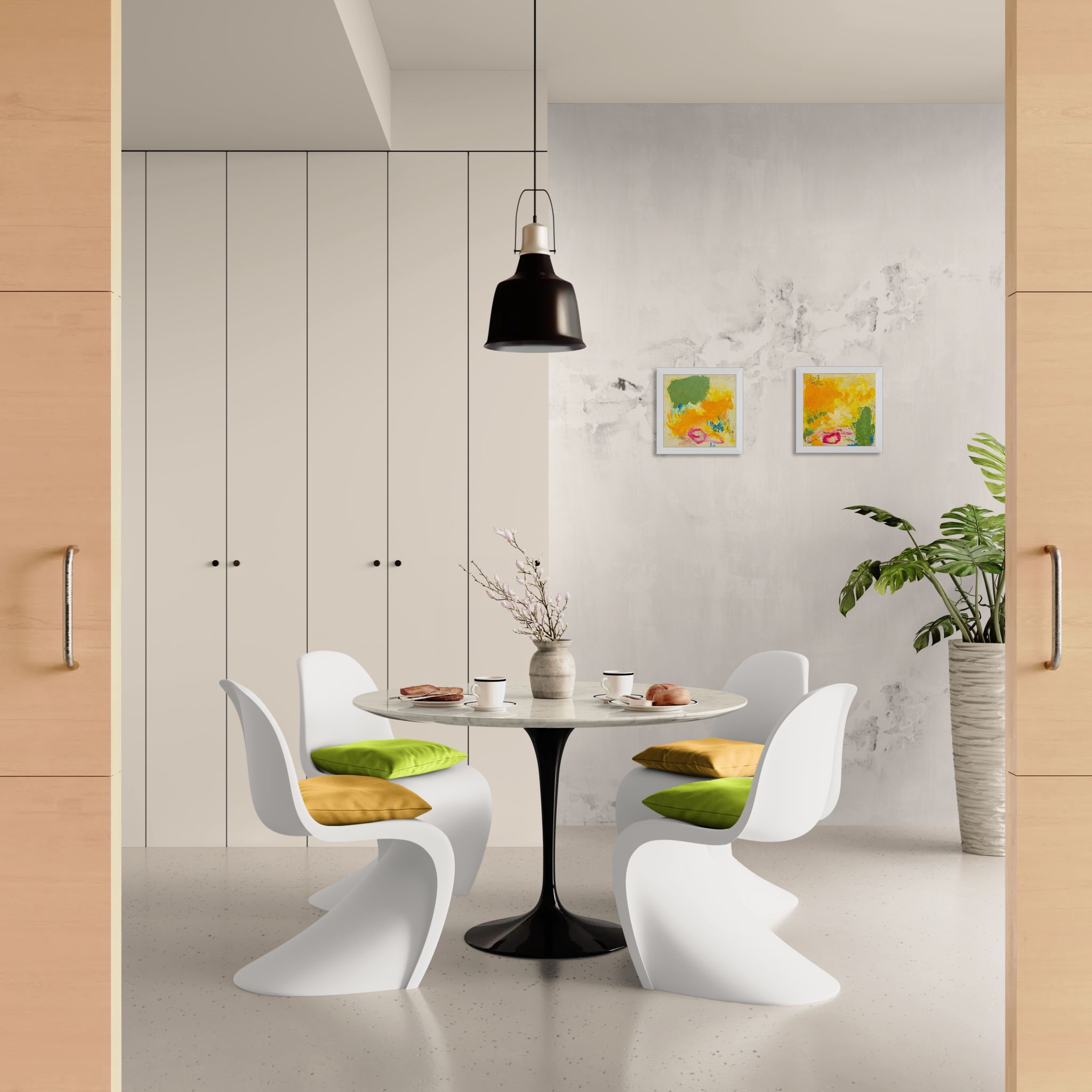 Framed: 13 x 13 x 1.25 inches (33.02 x 33.02 x 3.175cm)