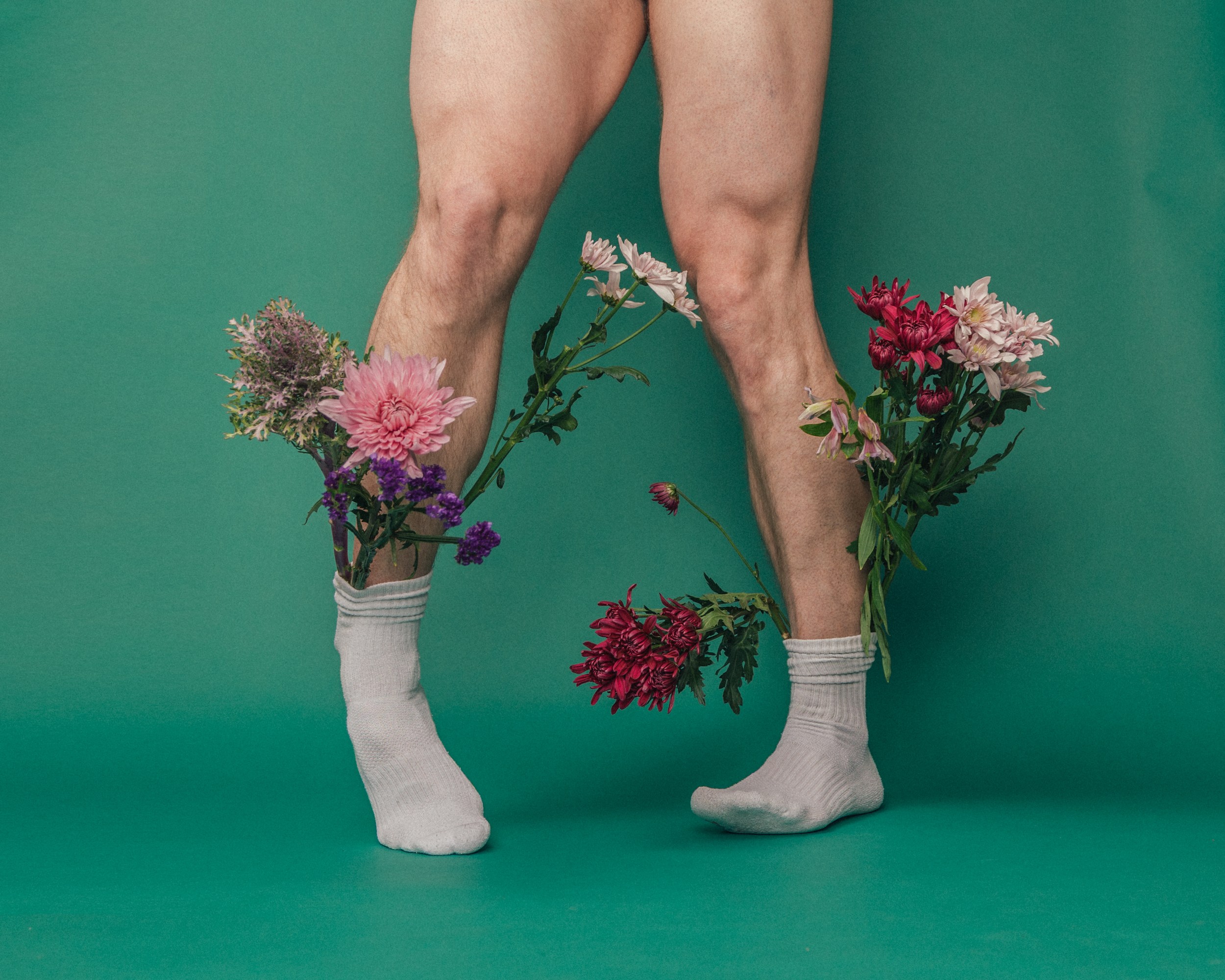 Feet with Flowers Two - David Pugh